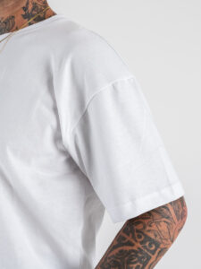 ESTASI T-shirt croppata LUNA Bianco (4)