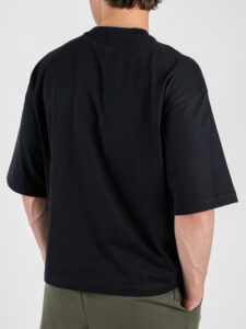 ESTASI T-shirt croppata LUNA Nero (1)
