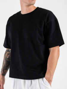 ESTASI T-shirt croppata LUNA Nero (3)