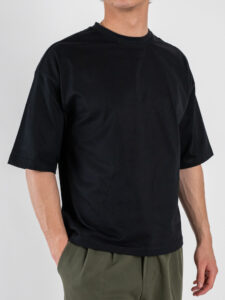 ESTASI T-shirt croppata LUNA Nero (3)