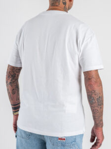 ESTASI T-shirt over in cotone SOLE Bianco (1)