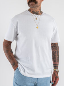 ESTASI T-shirt over in cotone SOLE Bianco (3)