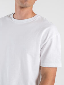 ESTASI T-shirt over in cotone SOLE Bianco (4)