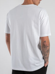 ESTASI T-shirt over in cotone SOLE Bianco (5)