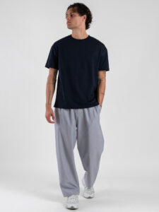 ESTASI T-shirt over in cotone SOLE Blu (2)