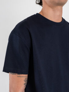 ESTASI T-shirt over in cotone SOLE Blu (5)