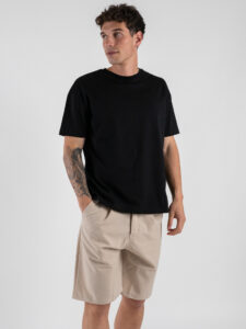 ESTASI T-shirt over in cotone SOLE Nero (2)