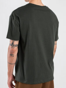 ESTASI T-shirt over in cotone SOLE Verde Militare (1)