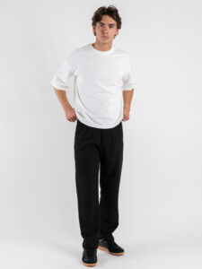 ESTASI T-shirt regular box fit TERRA Bianco (2)