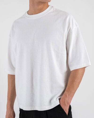 ESTASI T shirt regular box fit TERRA Bianco 4 Nuovi Arrivi