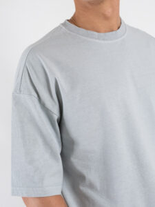 ESTASI T-shirt regular box fit TERRA Mercury (1)