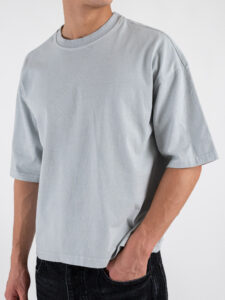 ESTASI T-shirt regular box fit TERRA Mercury (2)