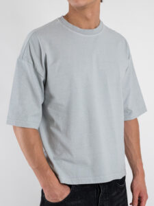 ESTASI T-shirt regular box fit TERRA Mercury (5)