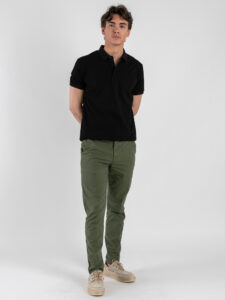 GIANNI LUPO Polo basica in tinta unita GL2153F Black (2)
