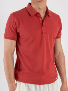 GIANNI LUPO Polo basica in tinta unita GL2153F Rosso India (3)