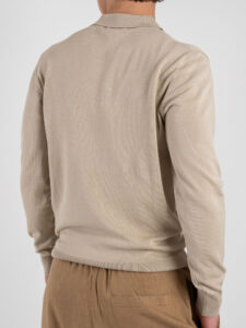 GIANNI LUPO Polo in tinta unita con zip GL35205 Beige (1)