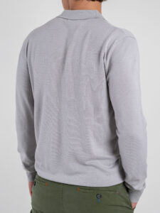 GIANNI LUPO Polo in tinta unita con zip GL35205 Ice (1)