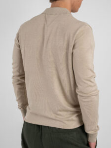 GIANNI LUPO Polo leggera in viscosa GL33762 Beige (1)