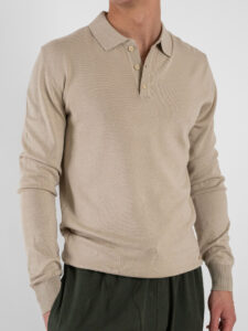 GIANNI LUPO Polo leggera in viscosa GL33762 Beige (2)