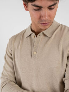 GIANNI LUPO Polo leggera in viscosa GL33762 Beige (4)