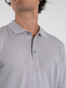 GIANNI LUPO Polo leggera in viscosa GL33762 Grey (5)