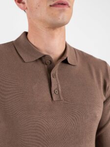 GIANNI LUPO Polo leggera in viscosa GL33762 Tobacco (1)