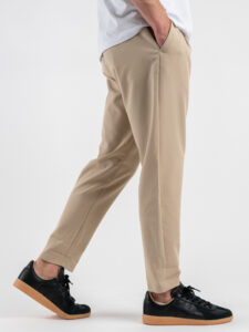 IMPERIAL Pantalone da abito con gamba morbida e coulisse in vita PC8QJBQ Beige (5)