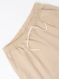 IMPERIAL Pantalone da abito con gamba morbida e coulisse in vita PC8QJBQ Beige (7)