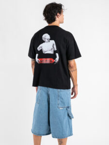INDEPENDENT REPUBLIC T-shirt boxy fit con stampa LIGHT MY FIRE Nero (2)