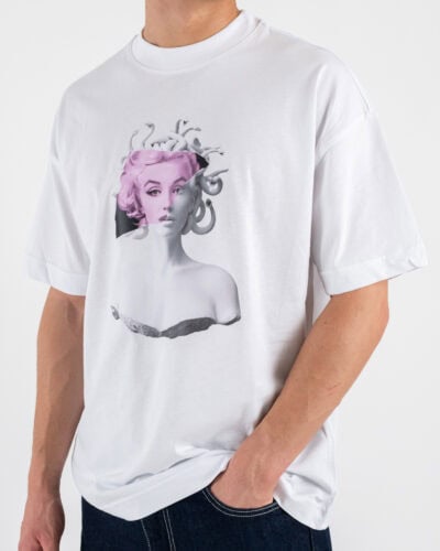 INDEPENDENT REPUBLIC T shirt boxy fit con stampa MEDUMARYLIN Bianco 1 Nuovi Arrivi