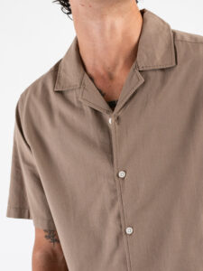 ONLY&SONS Camicia a mezza manica in cotone DILEM 22033778 Fossil (4)