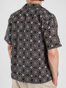 ONLY&SONS Camicia misto lino a mezze maniche in fantasia CAIDEN 22032833 CorkLisabon (1)