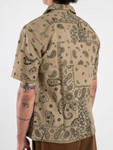 ONLY&SONS Camicia misto lino a mezze maniche in fantasia CAIDEN 22032833 TwillBandana (2)