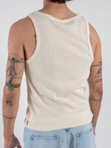 ONLY&SONS Canotta in cotone a costine TANNER 22030217 Antique White (1)