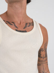 ONLY&SONS Canotta in cotone a costine TANNER 22030217 Antique White (5)