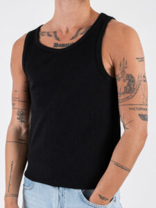 ONLY&SONS Canotta in cotone a costine TANNER 22030217 Black (3)