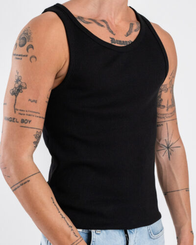 ONLYSONS Canotta in cotone a costine TANNER 22030217 Black 4 Home
