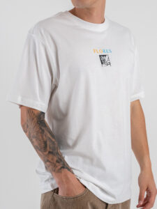 ONLY&SONS T-shirt over con stampa flores fronteretro TRISTAN 22035827 Bright White (2)