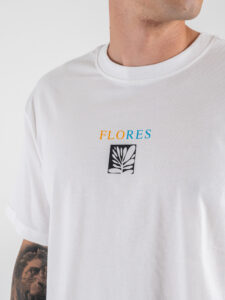 ONLY&SONS T-shirt over con stampa flores fronteretro TRISTAN 22035827 Bright White (3)