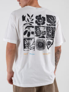 ONLY&SONS T-shirt over con stampa flores fronteretro TRISTAN 22035827 Bright White (5)