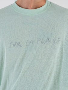 ONLY&SONS T-shirt over con stampa sul retro a rovescio LEON 22033666 Birds Egg Green (2)