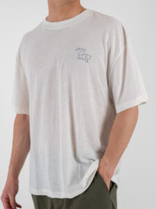 ONLY&SONS T-shirt over con stampa sul retro a rovescio LEON 22033666 Cloud Dancer (4)