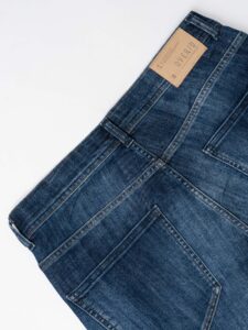OVER-D Jeans slim azzurro senza rotture D12 Azzurro (1)
