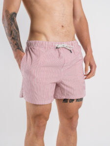 SEINSE Costume a righe BM100SS RossoBianco (2)