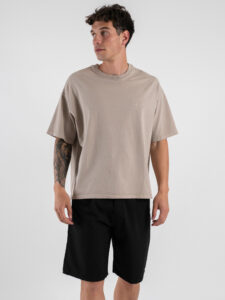 SUPERCULTURE T-shirt boxy fit con ricamo A1153 Avorio (4)