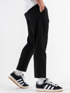 Abito regular leggero in poliviscosa con Giacca un bottone + Pantalone cropped TKN028 Nero (13)