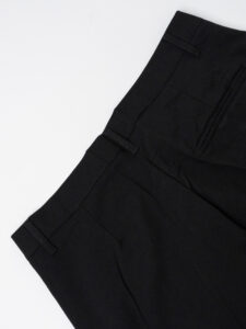 Abito regular leggero in poliviscosa con Giacca un bottone + Pantalone cropped TKN028 Nero (14)