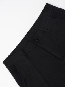 Abito regular leggero in poliviscosa con Giacca un bottone + Pantalone cropped TKN028 Nero (15)