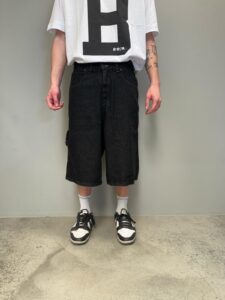 BERNA Jorts baggy in jeans 251379 Nero