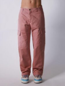 BERNA Pantalone tasconato a palazzo 251012 Cipria